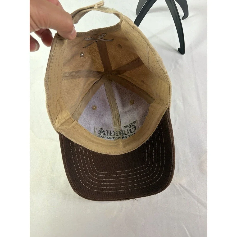 Gurkha Cigar Hat With Blue/Brown Adjustable Distressed Very Nice